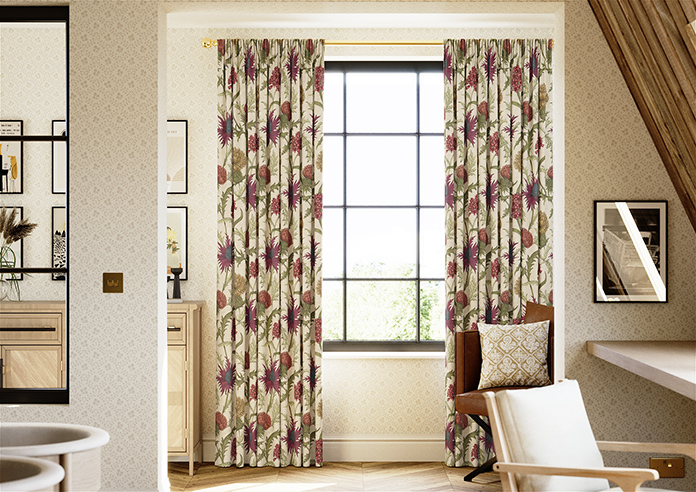 Acanthium, Garnet - Made to Measure Curtains - Image 3